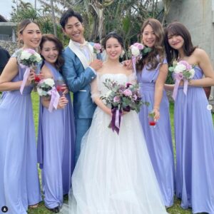友永真也と岩間恵の結婚式